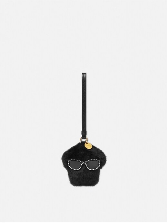 Versace Accessories - Versace Medusa Fluffy Shearling Charm
